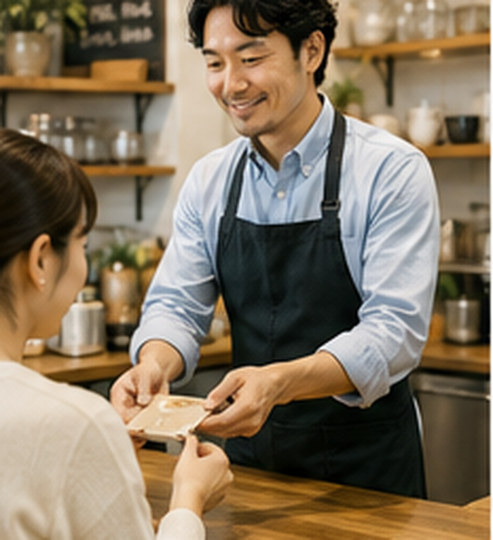 お店の仕事に集中する店長